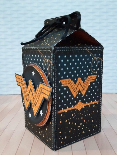 10 Cajitas Milk Box En 3d 2 Mujer Maravilla 1