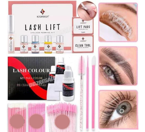 Kit Lash Lift Iconsign +60 Cepillos +lash Color Ceja Pestaña 1