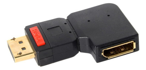 Adaptador De Extension Macho A Hembra 4k@60hz 90° Negro 0