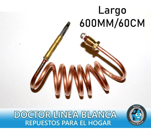 Termocupla Para Calefactor Longvie 8x1 600mm 60cm S/fino 1