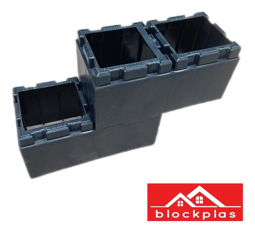 Ladrillo Plástico Reciclado Negro Blockplas X Mts2 0