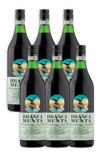 Branca Menta Aperitivo Fernet Destilado X6u 750ml 0