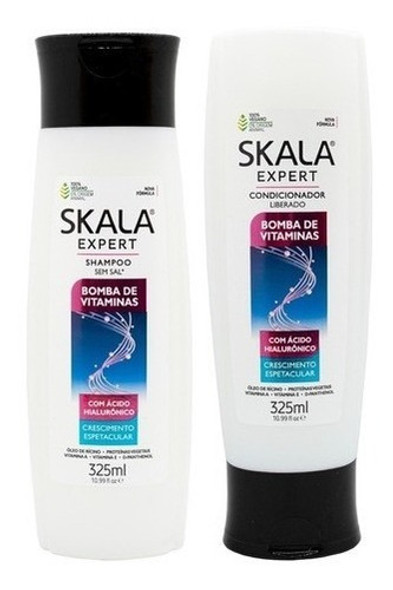 Skala Bomba Vitamina Shampoo Acondicionador Vegano Hialuroni 0