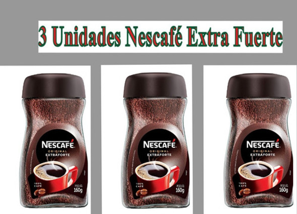 Pack Con 3 Unidades Café Nescafé Extra Fuerte 1 Pack Con 3 Unidades Café Nescafé Extra Fuerte 1