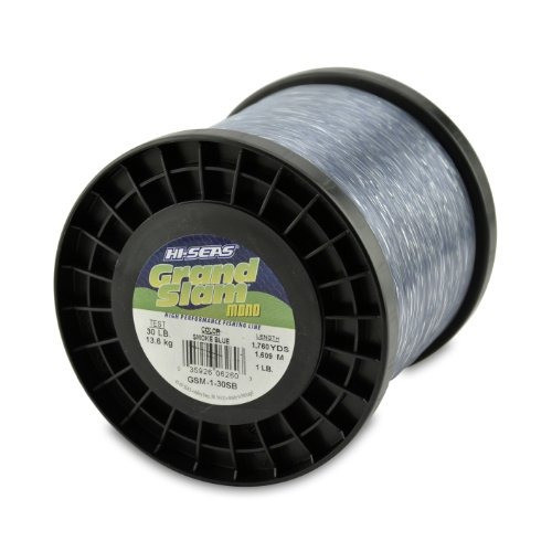 Hi-seas Monofilamento Grand Slam, Prueba De 30 Libras, Azul 0