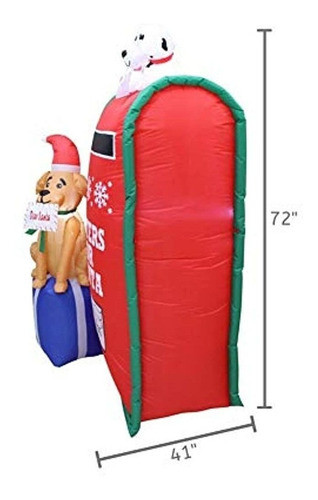 Impact Canopy Decoración Inflable De Navidad, Buzón De Corre 1