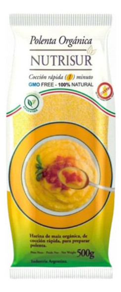 Polenta De Maíz Orgánica Nutrisur 5 X 500 Gr - Sin Tacc 0