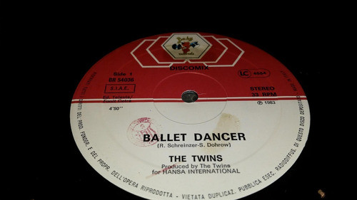 Twins Ballet Dancer Vinilo Maxi Italy Impecable Estado 1983 1