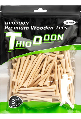 Tees Para Golf  De Madera 3-1/4 83mm 100un 0