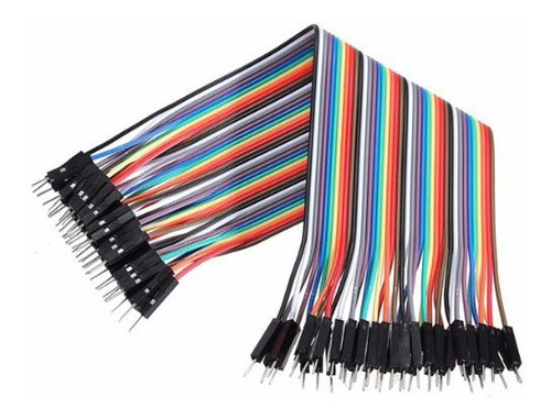 Pack 40 Cables Macho Macho 30cm Dupont Arduino Y Protoboard 0