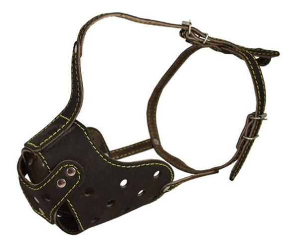 Hocico De Perro De Canasta De Jaula De Cuero Real - Rottweil 0