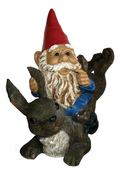 Michael Carr Diseños 80037 Garrome Gnomo En Conejo Estatua A 0 Michael Carr Diseños 80037 Garrome Gnomo En Conejo Estatua A 0