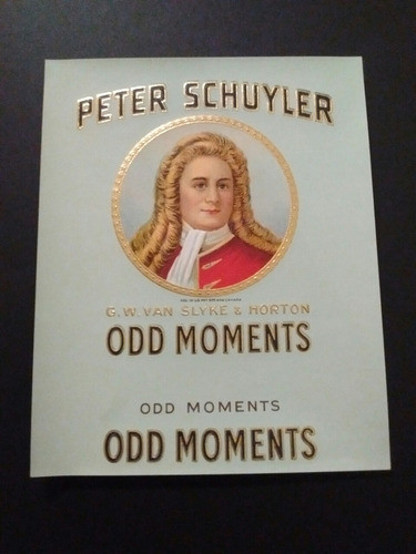 Antigua Publicidad Odds Moments Peter Schuyler Cigarros 0