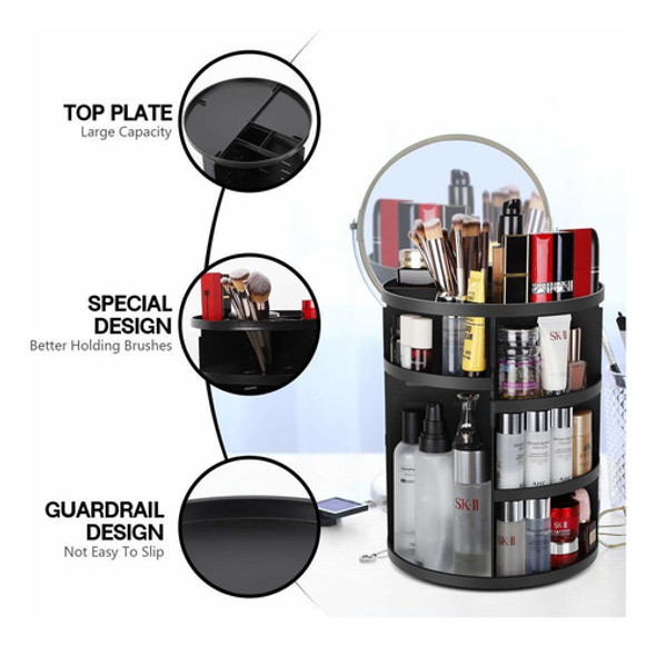 360 Maquillaje Rotación Del Organizador Del Sostenedor... 1