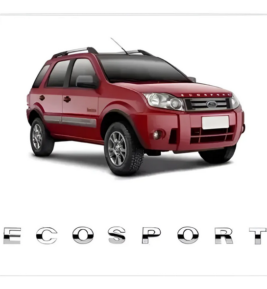 HARAPLAST Chrome Hood Emblem – “ECOSPORT” Lettering for 2004–2012