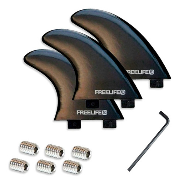 Combo Surf Quillas Fcs Freelife + 6 Gusanos + Llave Allen 0