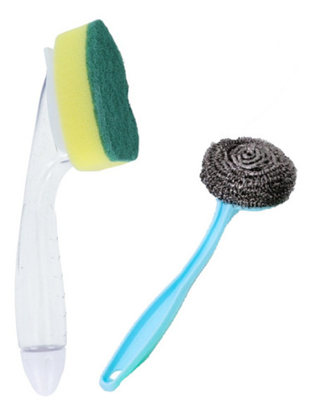 Set De Esponja Con Recipiente + Esponja Metalica + Regalo 0