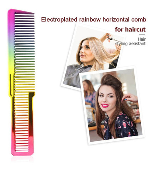 Peine Tipo Wahl Tornasol Electroplated Peluquería Barbería 1