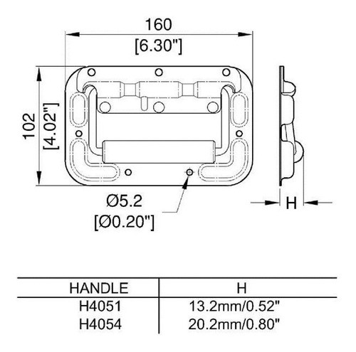 Manija Sobrepuesta Estuche Anvil Mediana Penn Elcom H4054z 1