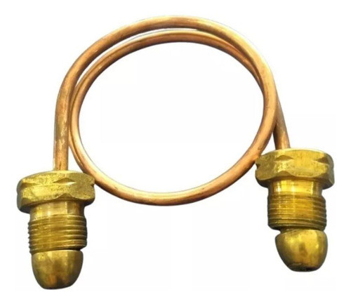 Kit 2 Flexibles De Cobre Gas Envasado Gale Tubo 45kg 60 Cm 1