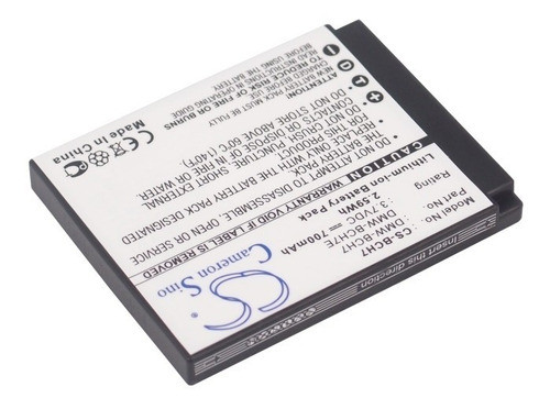 Batería Cs-bch7 P/ Lumix Dmc-fp1 690mah 3.7v 1