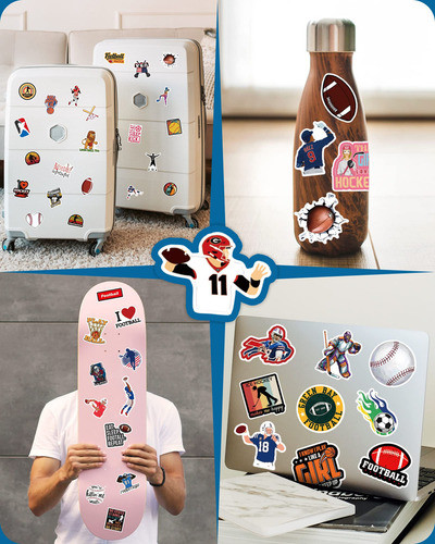 Pcnearty 300 Calcomanas Deportivas Para Nios, Calcomanas Par 1