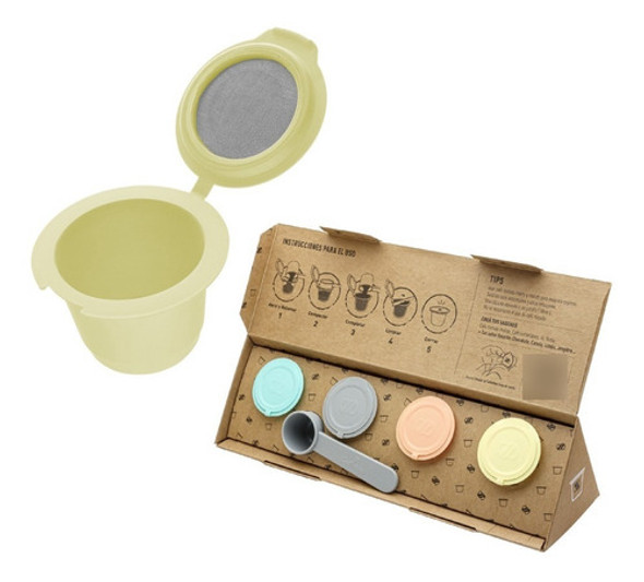 Nespresso 4 Capsulas Recargables Caffettino - Ecologicas 0