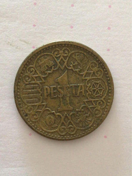 Moneda 1 Peseta 1944 España 0