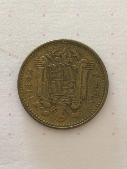Moneda 1 Peseta 1944 España 1