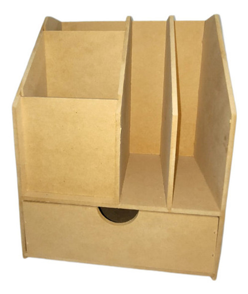 Organizador Para Escritorio Con Cajon Fibrofacil 1