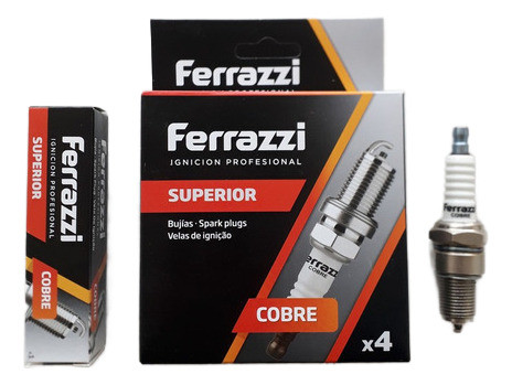 Kit 4 Bujías Ferrazzi Cobre Fiat Palio 1.4 8v Fire Zr5cc 0