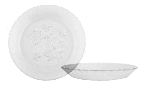 Plato Hondo Durax Orquidea 21 Cm Vidrio X6 0 Plato Hondo Durax Orquidea 21 Cm Vidrio X6 0