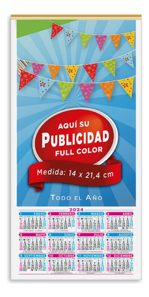 Almanaque Calendario 15,5x31cm X100u Personalizado 0 Almanaque Calendario 15,5x31cm X100u Personalizado 0