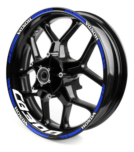Calcos Azules Llantas Honda Twister Cb300 Cb300f 0