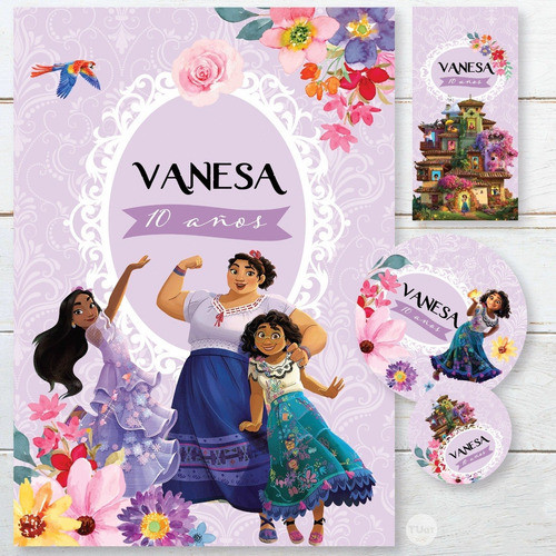 Kit Imprimible Cumpleaños Encanto Tukit 1