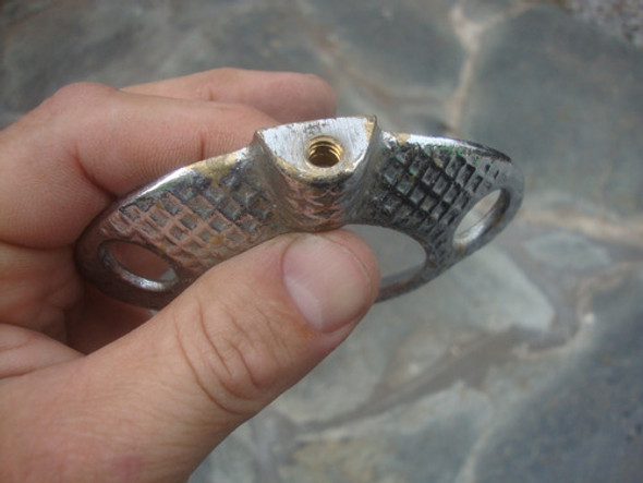 Viejo Porta Cepillos Diente Bronce 10,1 X 8,1 X 1,3 - 130 Gr 1