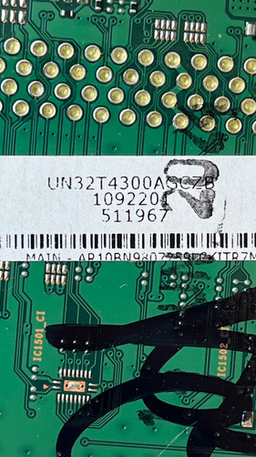 Placa Main Tv Samsung Un32t4300agczb Bn41-02750 1