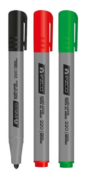 Marcador Al Agua 220 Ezco X3 Colores 0