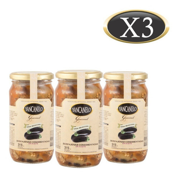 Berenjenas Condimentadas En Aceite Yancanelo 315 Gr X 3 U 0 Berenjenas Condimentadas En Aceite Yancanelo 315 Gr X 3 U 0