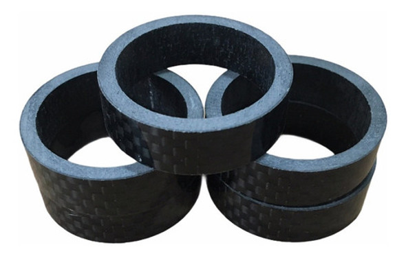25 Espaciadores Carbono 28,6x10mm Suplementos P/ Horquilla 1