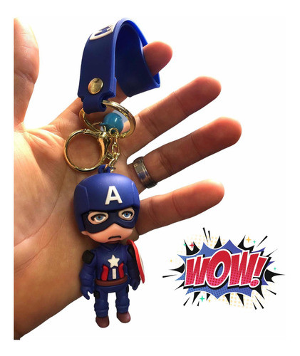 Llavero Capitan America Premium Y Muchos Personajes Más Y+ 0