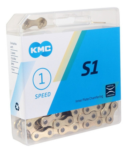 Cadena Bicicleta Kmc 1 V.color Gold 112 L Bmx - Fixie 0 Cadena Bicicleta Kmc 1 V.color Gold 112 L Bmx - Fixie 0