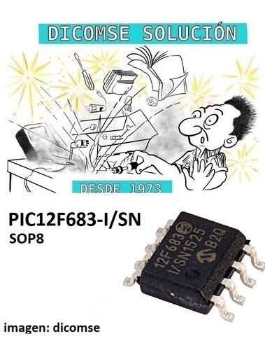 Integrado Pic12f683-i/sn Pic12f683 12f683 Sop8 0