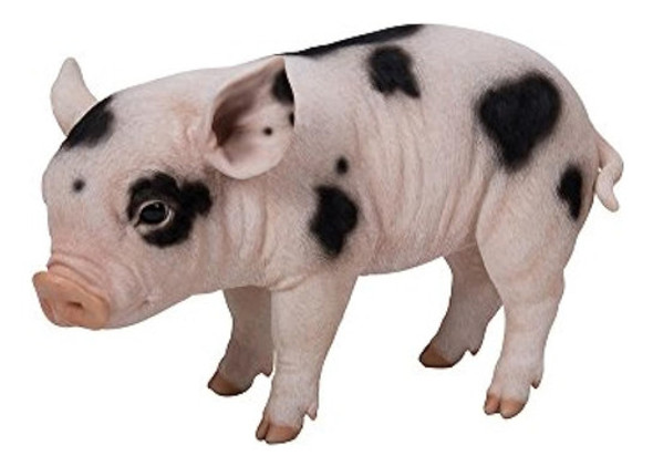 Hi-line Gift Ltd Estatua De Cerdo De Pie Con Manchas Negras 0 Hi-line Gift Ltd Estatua De Cerdo De Pie Con Manchas Negras 0
