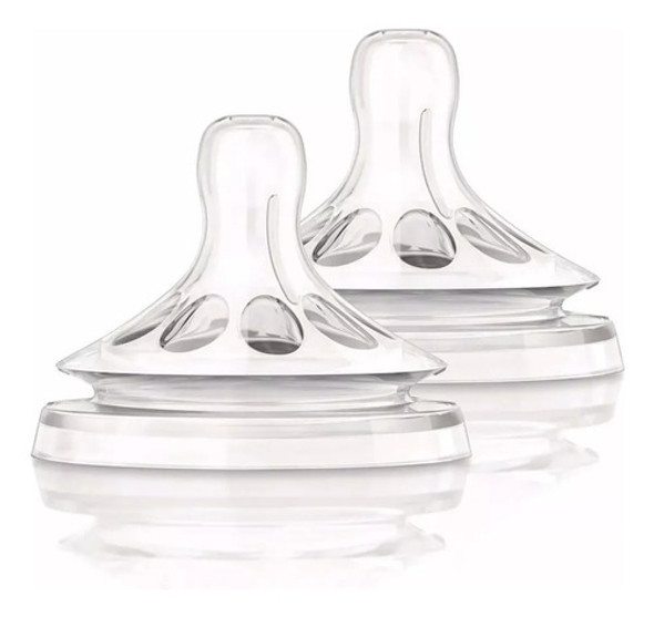 Tetina Avent Natural 3 Meses Blister X2 Flujo Medio 0
