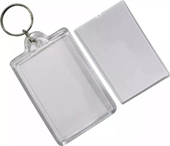 Pack De 25 Llaveros Acrílicos Portafotos Rectangulares. 0
