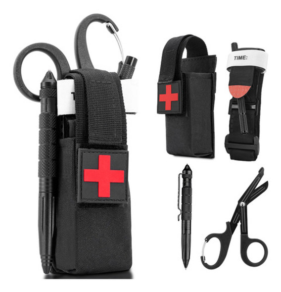 Kit Torniquete Metal Tijeras Tácticas Molle Ews 0