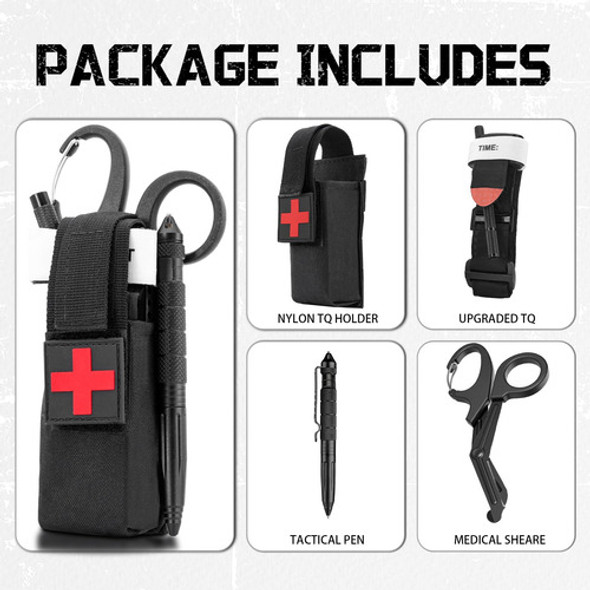 Kit Torniquete Metal Tijeras Tácticas Molle Ews 1