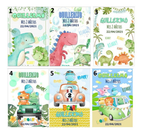 S/cr 10 Libritos Para Colorear + Plancha De Sticker De Dino 1