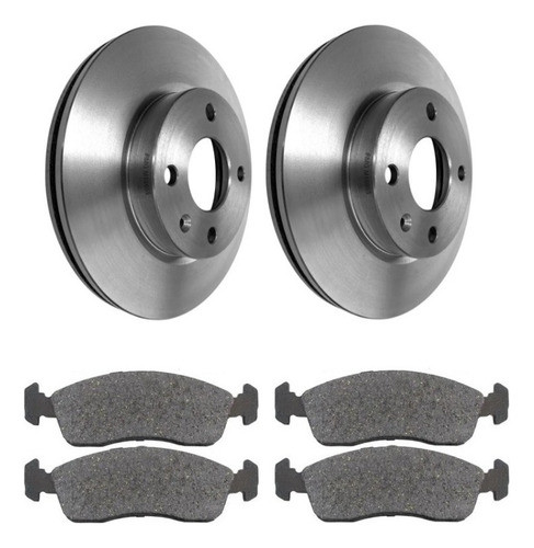 Kit Discos + Pastillas De Freno Chevrolet Prisma Onix 0